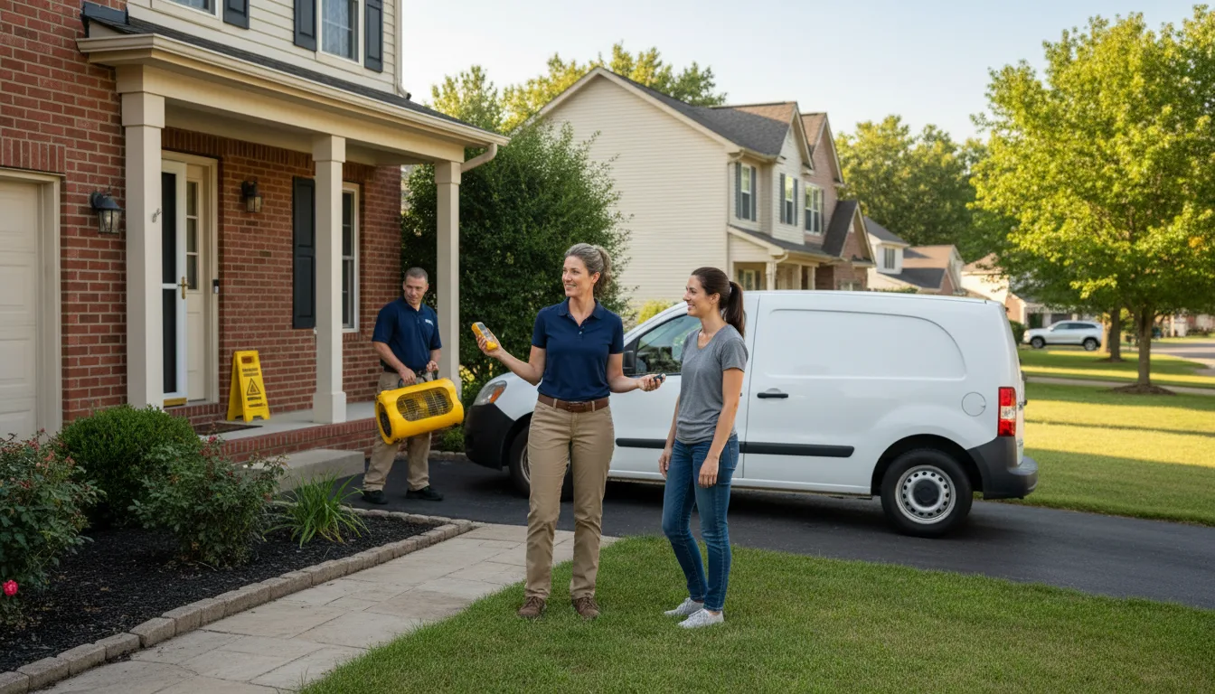 Residential water damage restoration in Yucca, AZ